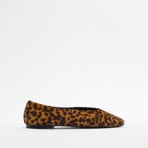 Zara Leopard Print Flats